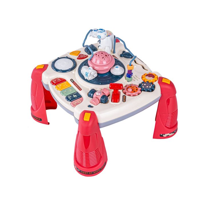 Edukacyjny Interaktywny Stolik Dla Dzieci 2W1 KOSMOS Projektor Czerwony