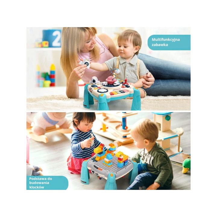 Edukacyjny Interaktywny Stolik Dla Dzieci 2W1 KOSMOS Projektor Czerwony