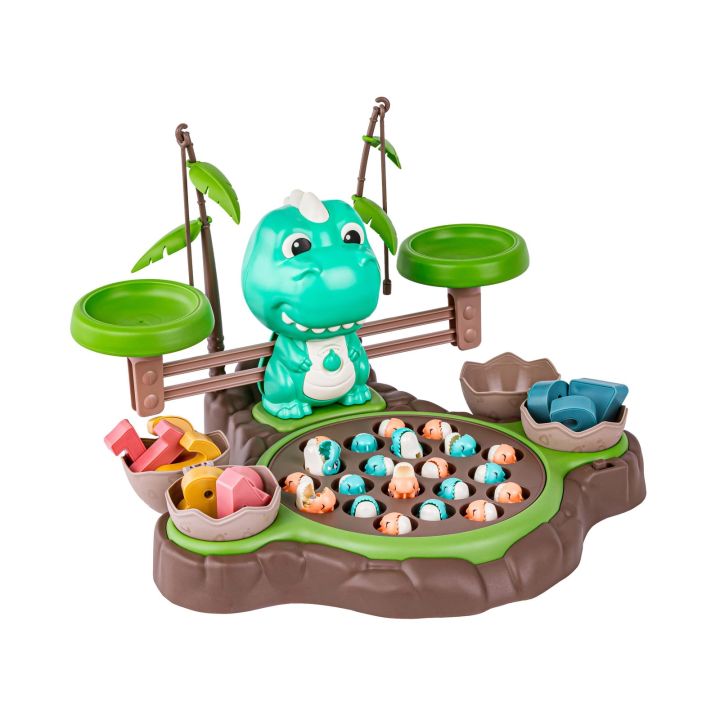 Gra Matematyczna Waga DINOZAUR + Wędkowanie Łowienie Dinozaurów Nauka Liczenia