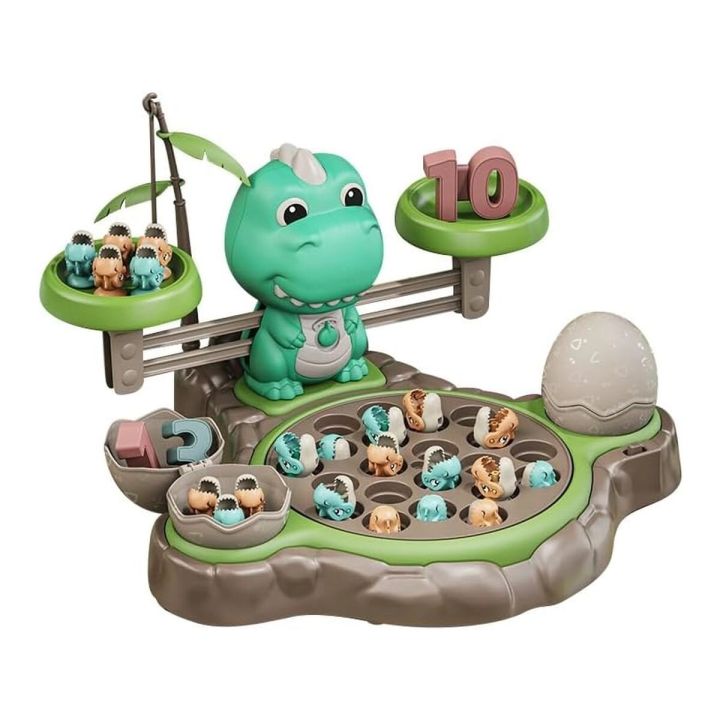 Gra Matematyczna Waga DINOZAUR + Wędkowanie Łowienie Dinozaurów Nauka Liczenia
