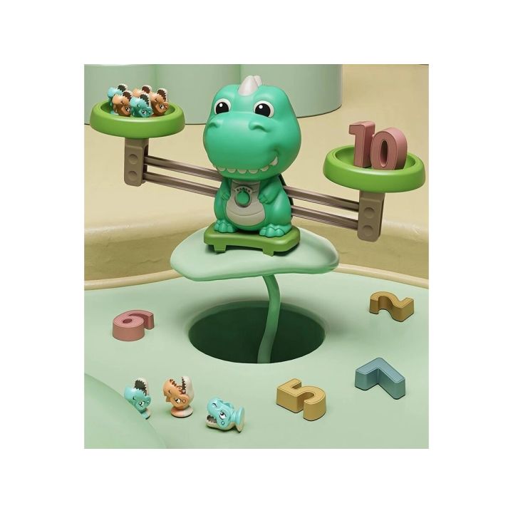 Gra Matematyczna Waga DINOZAUR + Wędkowanie Łowienie Dinozaurów Nauka Liczenia