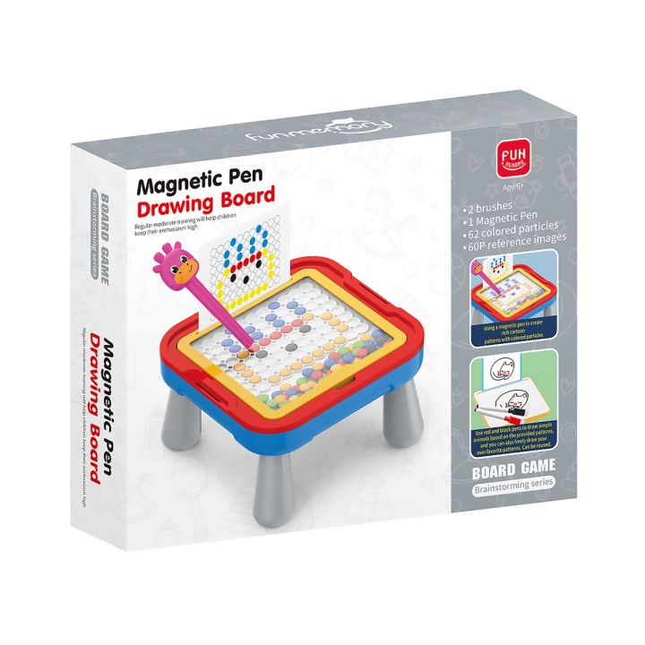 Edukacyjna Tablica Magnetyczna, Zmazywalna 2w1 + Długopis