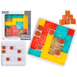 Logiczna układanka, Gra planszowa, Plansza + Kolorowe klocki