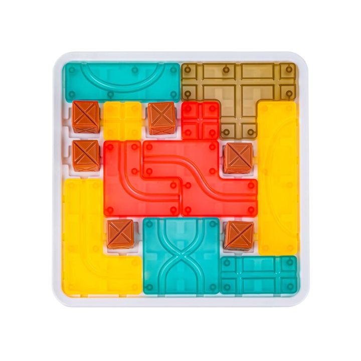 Logiczna układanka, Gra planszowa, Plansza + Kolorowe klocki