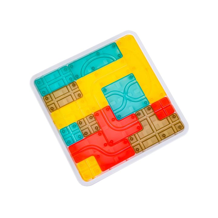 Logiczna układanka, Gra planszowa, Plansza + Kolorowe klocki