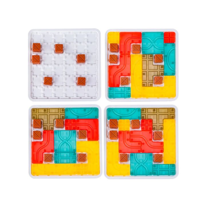 Logiczna układanka, Gra planszowa, Plansza + Kolorowe klocki