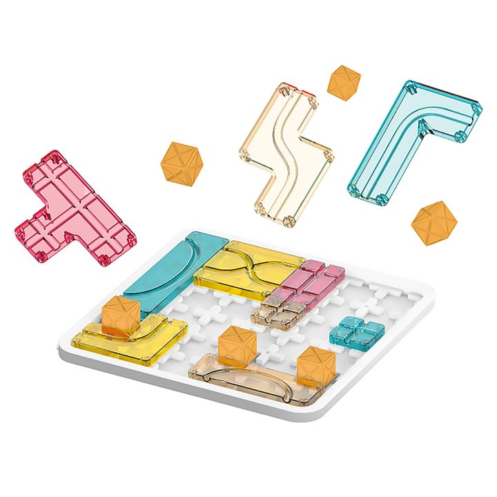 Logiczna układanka, Gra planszowa, Plansza + Kolorowe klocki