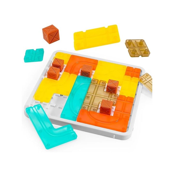 Logiczna układanka, Gra planszowa, Plansza + Kolorowe klocki