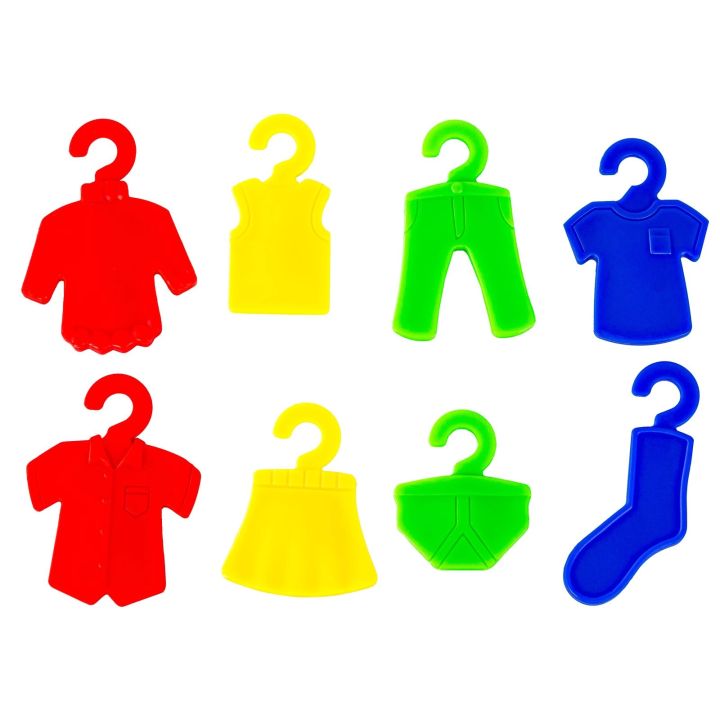 Edukacyjna gra na refleks "Poker Clothes Game", Układanka Ułóż Pranie Ubrania