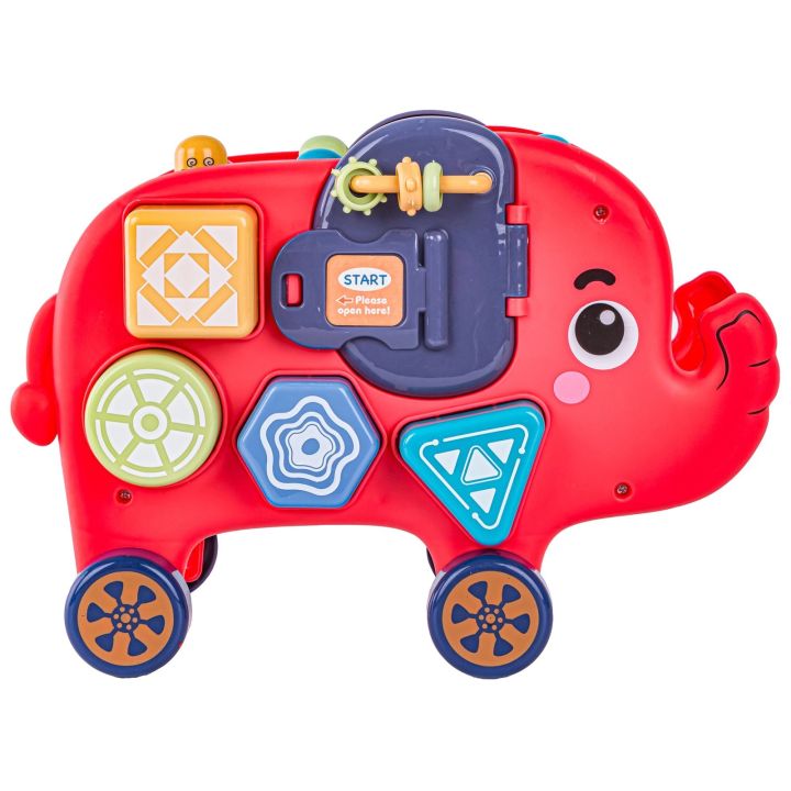 Edukacyjny, Interaktywny Zabawny Słonik, Funny Cartoon Elephant, Wesoły Słoń