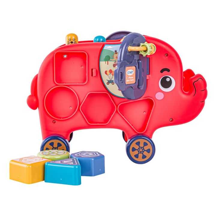 Edukacyjny, Interaktywny Zabawny Słonik, Funny Cartoon Elephant, Wesoły Słoń