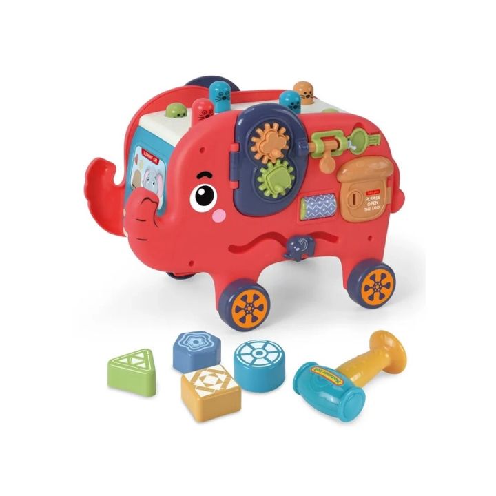 Edukacyjny, Interaktywny Zabawny Słonik, Funny Cartoon Elephant, Wesoły Słoń