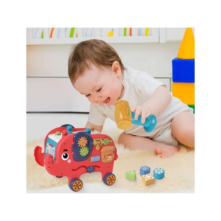 Edukacyjny, Interaktywny Zabawny Słonik, Funny Cartoon Elephant, Wesoły Słoń