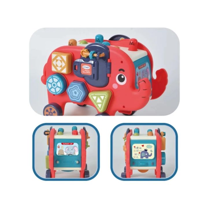 Edukacyjny, Interaktywny Zabawny Słonik, Funny Cartoon Elephant, Wesoły Słoń