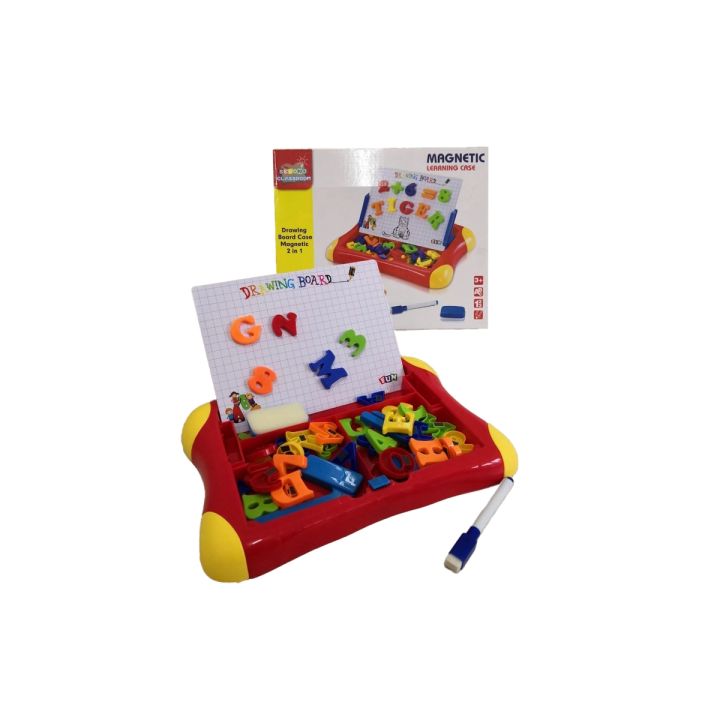 Wielofunkcyjna tablica magnetyczna 2w1, Pisak, Magnesy - literki, cyferki