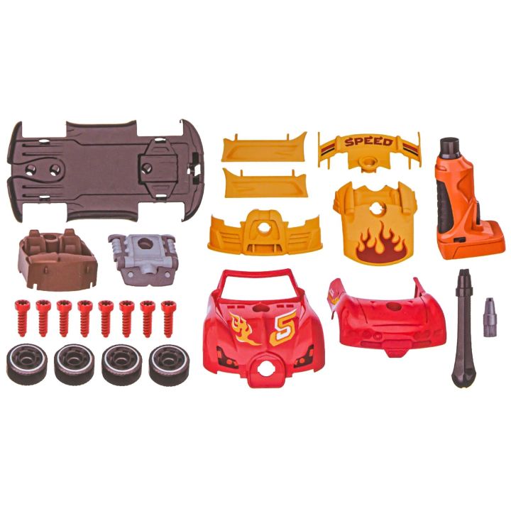 Sportowy Samochód do rozkręcania i skręcania 2w1 TUNING + Wkrętarka