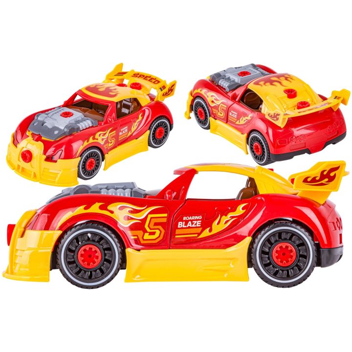 Sportowy Samochód do rozkręcania i skręcania 2w1 TUNING + Wkrętarka