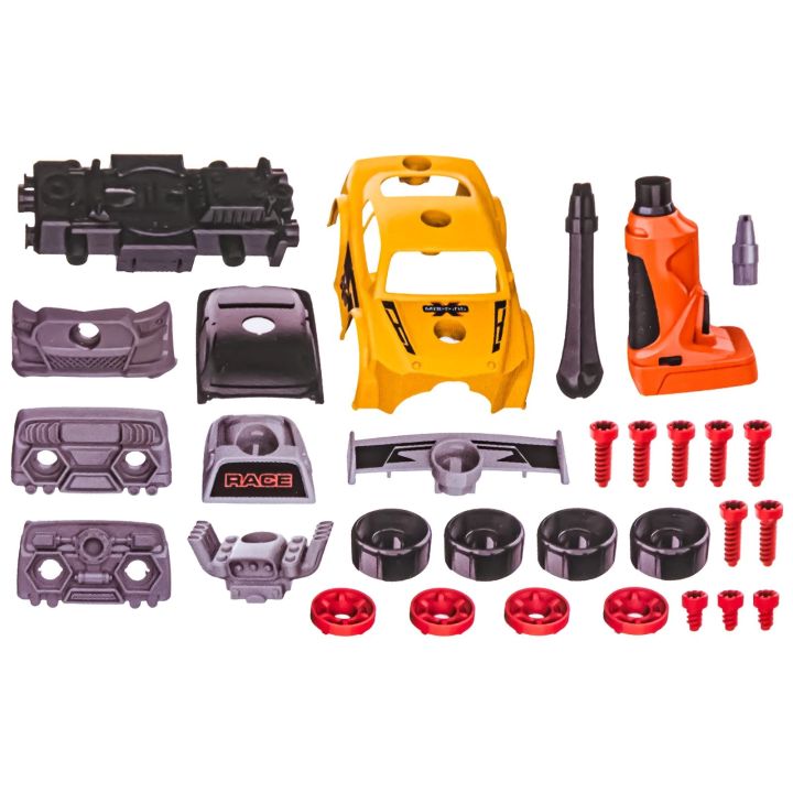 Sportowy Samochód do rozkręcania i skręcania 2w1 TUNING + Wkrętarka