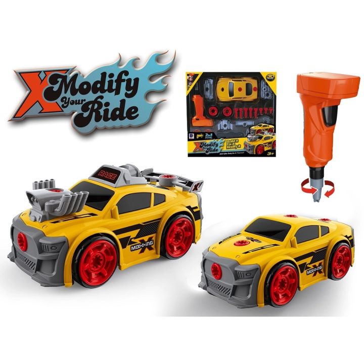 Sportowy Samochód do rozkręcania i skręcania 2w1 TUNING + Wkrętarka