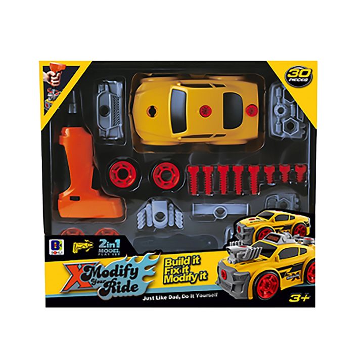 Sportowy Samochód do rozkręcania i skręcania 2w1 TUNING + Wkrętarka