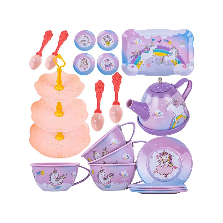 Zestaw kawowy w kuferku, Czajnik, Filiżanki, Słodycze + Akcesoria 48 el.