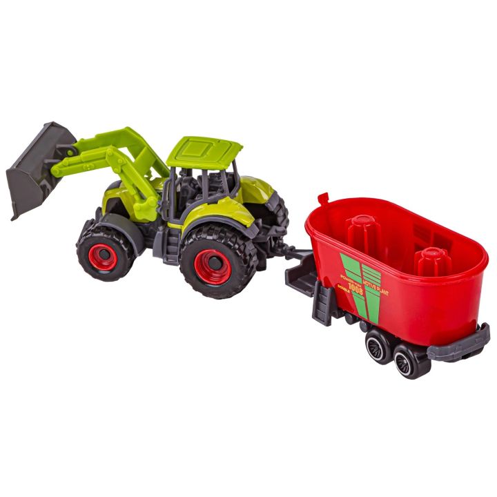 Zestaw Maszyn Rolniczych, Farma, Autka Traktory Resoraki + Akcesoria