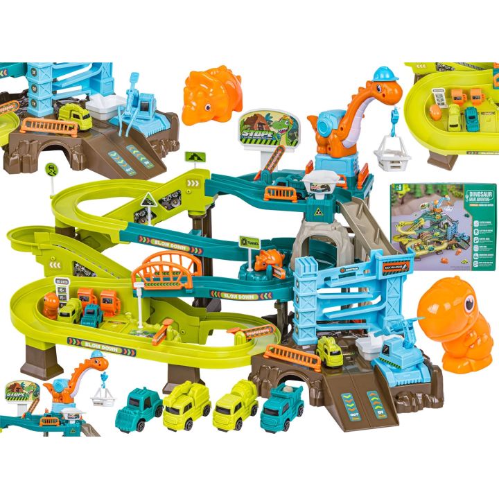 Zjazd samochodowy Tor Kulkowy Garaż Parking Plac Budowy DINOZAUR