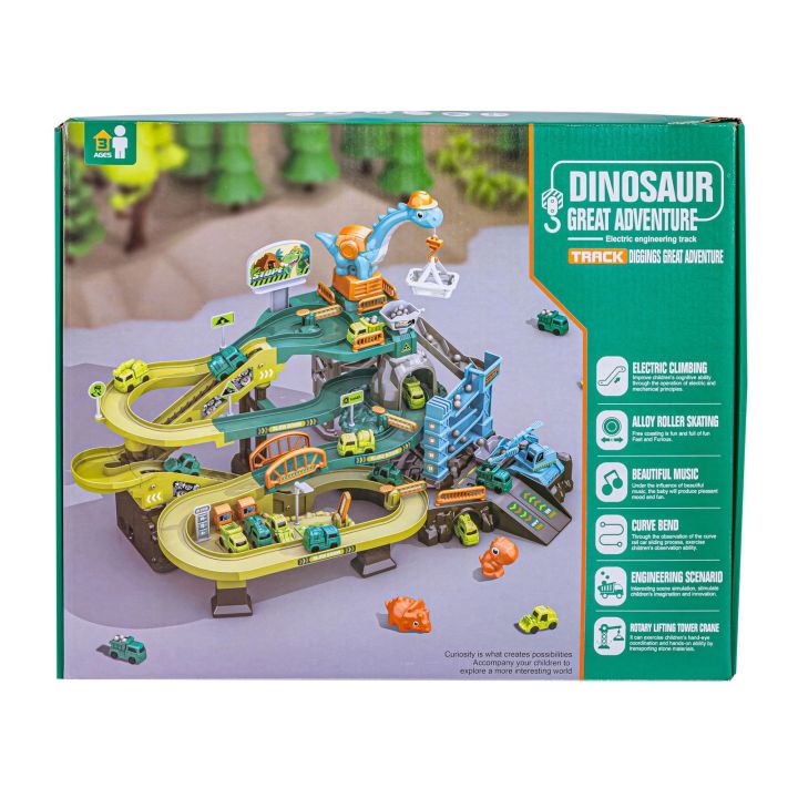 Zjazd samochodowy Tor Kulkowy Garaż Parking Plac Budowy DINOZAUR