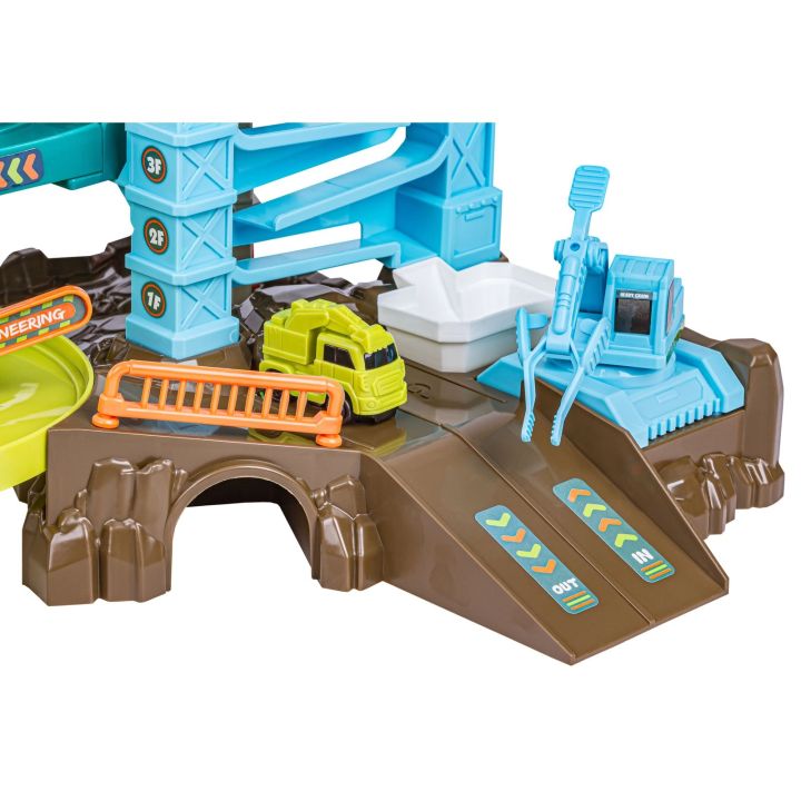 Zjazd samochodowy Tor Kulkowy Garaż Parking Plac Budowy DINOZAUR