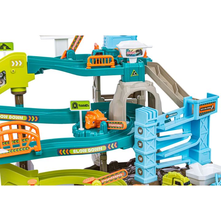 Zjazd samochodowy Tor Kulkowy Garaż Parking Plac Budowy DINOZAUR