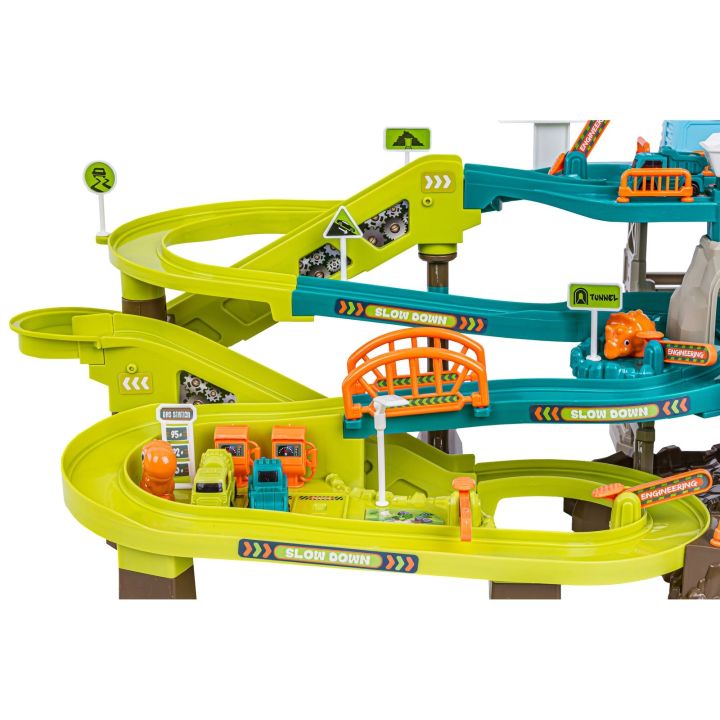 Zjazd samochodowy Tor Kulkowy Garaż Parking Plac Budowy DINOZAUR