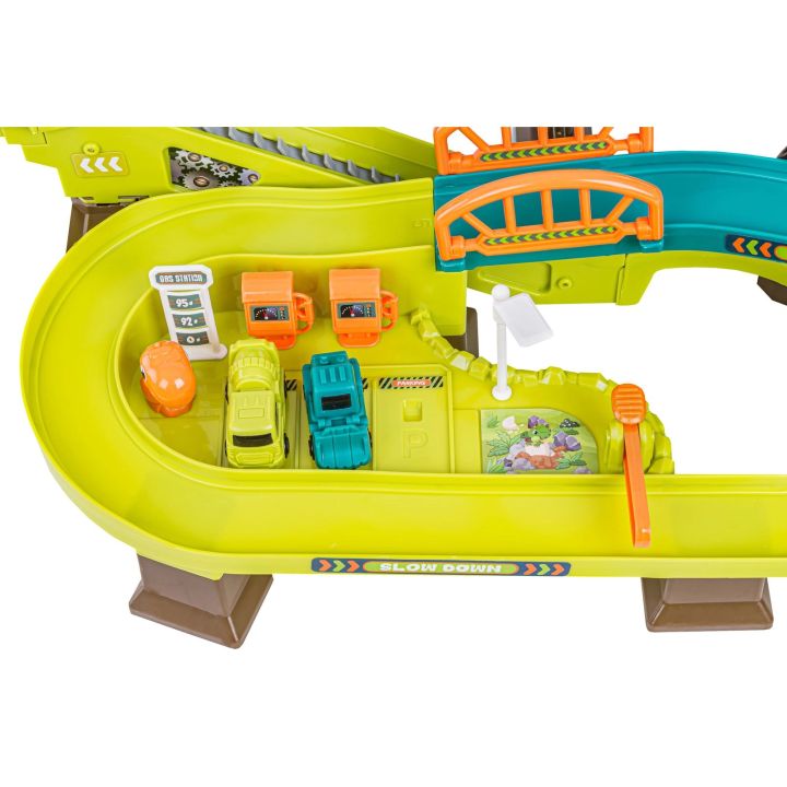 Zjazd samochodowy Tor Kulkowy Garaż Parking Plac Budowy DINOZAUR