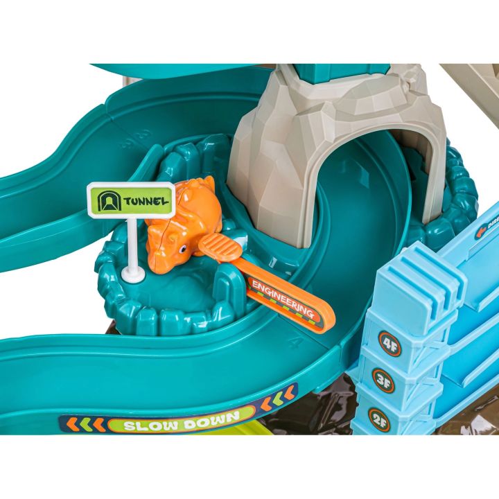 Zjazd samochodowy Tor Kulkowy Garaż Parking Plac Budowy DINOZAUR