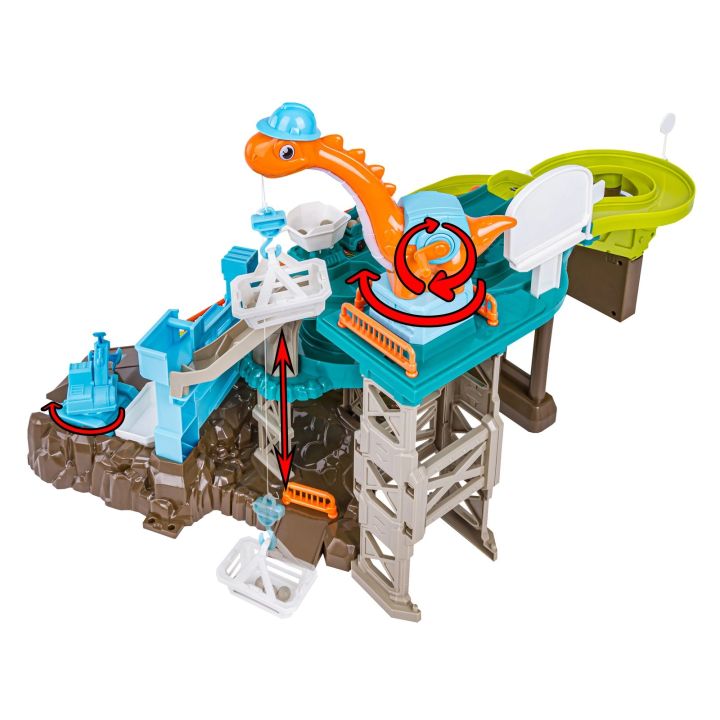 Zjazd samochodowy Tor Kulkowy Garaż Parking Plac Budowy DINOZAUR