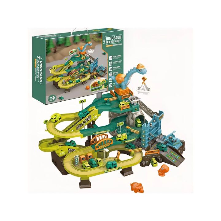 Zjazd samochodowy Tor Kulkowy Garaż Parking Plac Budowy DINOZAUR