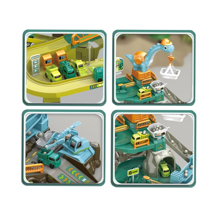 Zjazd samochodowy Tor Kulkowy Garaż Parking Plac Budowy DINOZAUR