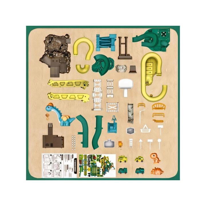 Zjazd samochodowy Tor Kulkowy Garaż Parking Plac Budowy DINOZAUR