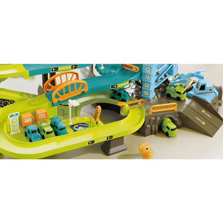 Zjazd samochodowy Tor Kulkowy Garaż Parking Plac Budowy DINOZAUR