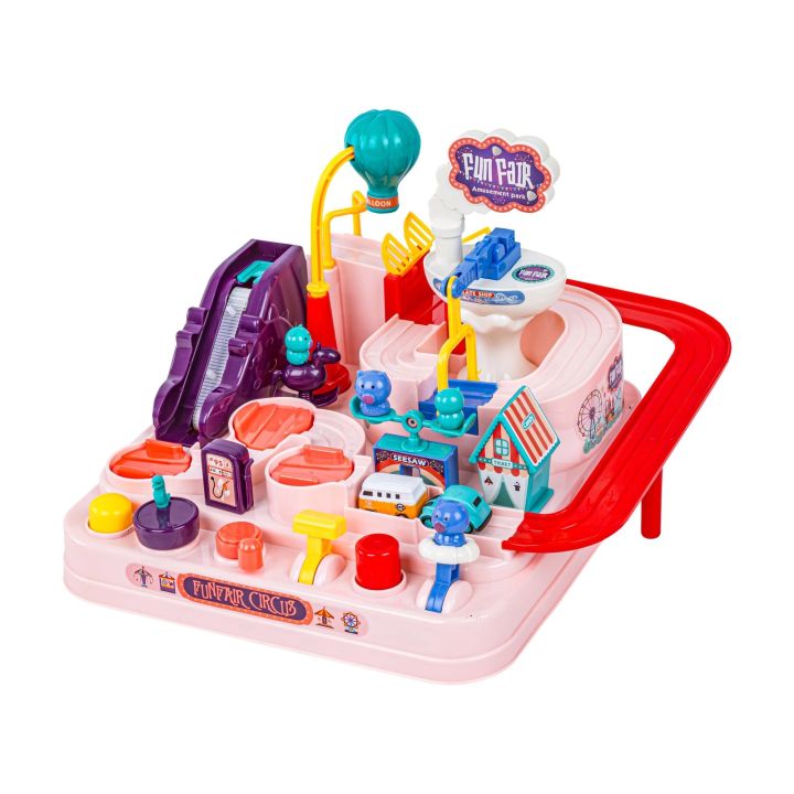 Interaktywny Tor Przeszkód + Pojazdy, Zjazd Samochodowy Parking Zjeżdżalnia