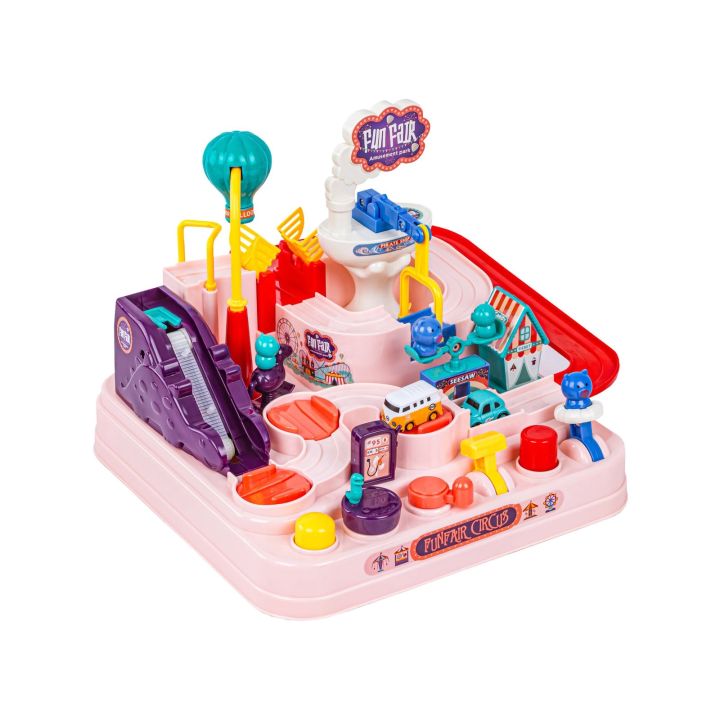 Interaktywny Tor Przeszkód + Pojazdy, Zjazd Samochodowy Parking Zjeżdżalnia