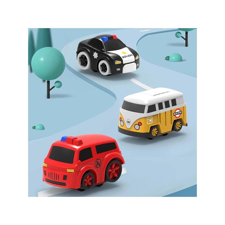 Interaktywny Tor Przeszkód + Pojazdy, Zjazd Samochodowy Parking Zjeżdżalnia