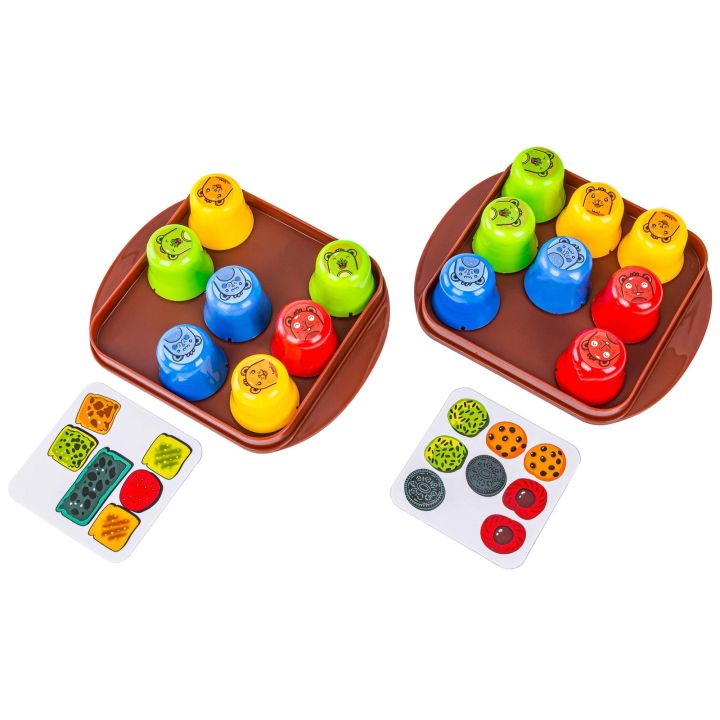 Edukacyjna Gra Logiczna "MOLE MAZE" 2w1 SZYBKIE KUBECZKI, Kółko Krzyżyk, Karty