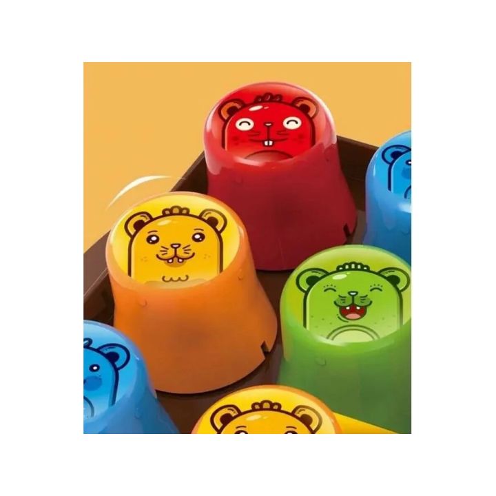 Edukacyjna Gra Logiczna "MOLE MAZE" 2w1 SZYBKIE KUBECZKI, Kółko Krzyżyk, Karty