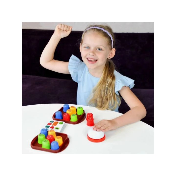 Edukacyjna Gra Logiczna "MOLE MAZE" 2w1 SZYBKIE KUBECZKI, Kółko Krzyżyk, Karty