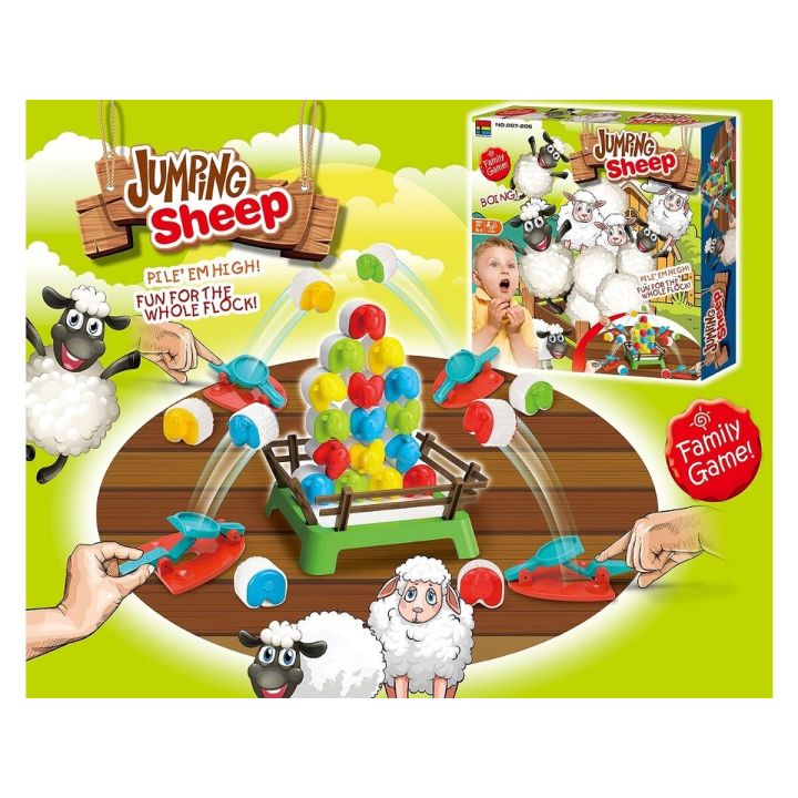 Rodzinna Gra Zręcznościowa "Jumping Sheep" SKACZĄCE OWCE Pchełki