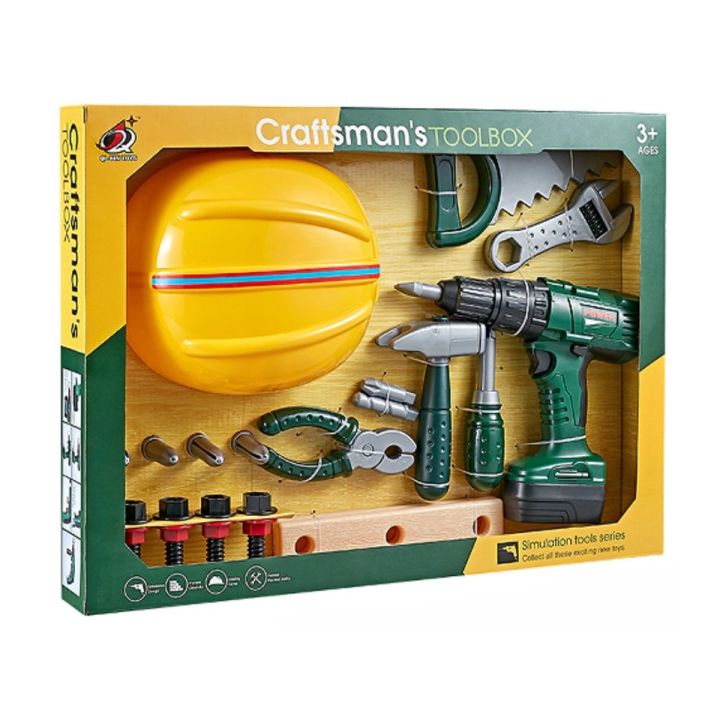 Zestaw Małego Majsterkowicza, Narzędzia, Wkrętarka + Akcesoria