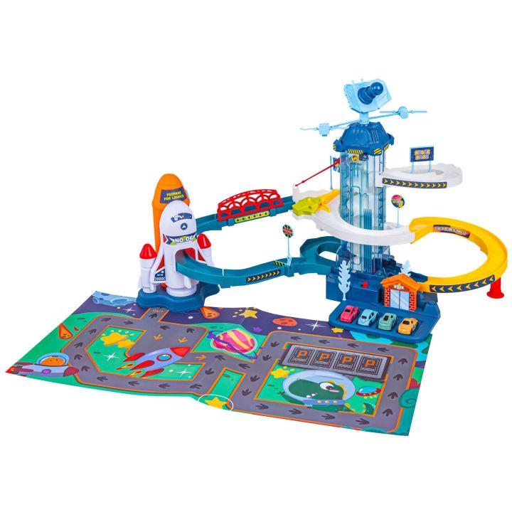 Zjazd Tor Samochodowy Parking Winda Stacja kosmiczna + Pojazdy