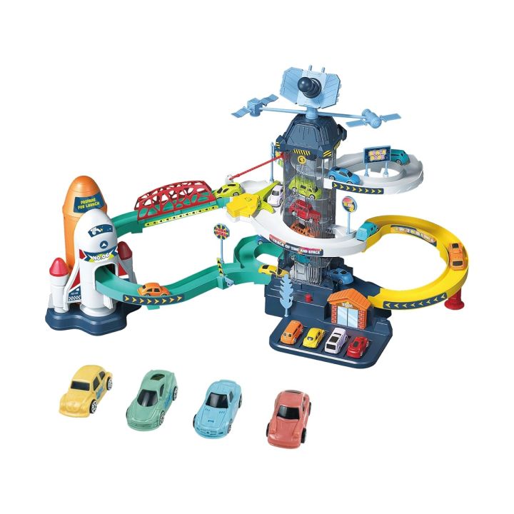 Zjazd Tor Samochodowy Parking Winda Stacja kosmiczna + Pojazdy