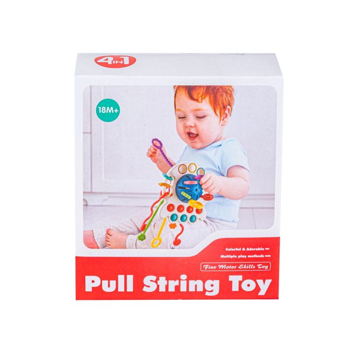 Ośmiornica Sensoryczna wielofunkcyjna zabawka dla dzieci Gryzak 4w1 edukacyjna + akcesoria