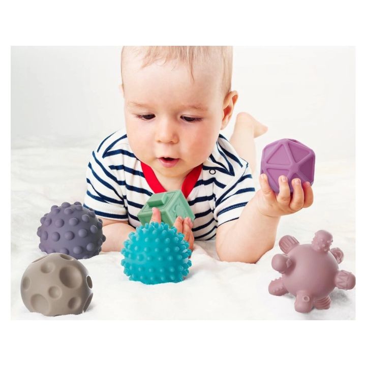 Klocki Sensoryczne dla malucha, Miękkie Klocki, Cyferki, Figury geometryczne, Kształty, Wieża 23 sztuki